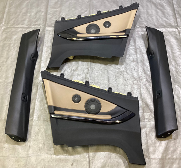 2015-2020 F83 BMW M4 Convertible Rear Interior Quarter Panels / Sonoma Beige Merino Full Leather /   F8M06
