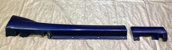1999-2005 Mazda Miata OEM Small Tupperware Side Skirts & Mud Flaps / Sapphire Blue Mica  NB246