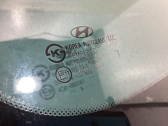 2010-2016 Hyundai Genesis Coupe Driver Rear Quarter Glass Panel / OEM /   HG032