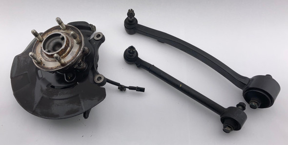 2010-2012 Hyundai Genesis Coupe Driver Front Knuckle / Spindle / Hub w/ Control Arms / 53K HG032