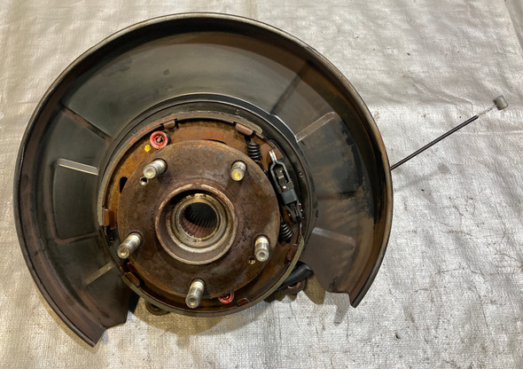 2010-2016 Hyundai Genesis Coupe Passenger Rear Knee Spindle w/ Hub & Control Arms / 53K HG032