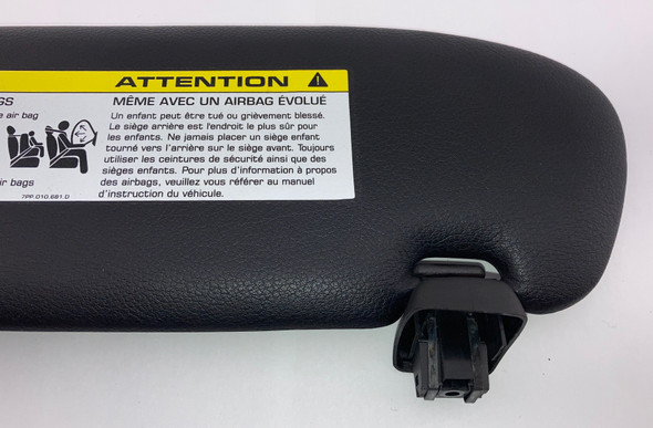 2006-2012 Porsche 997 911 Carrera Convertible Driver Sun Visor / Black /   P7008