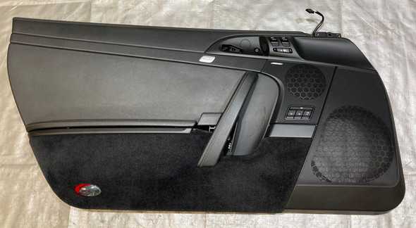 2005-2012 Porsche 997 911 Carrera Cabriolet Black Full Leather Door Panels / Pair /   P7008