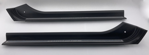 1996-2002 BMW Z3 Roadster Interior Door Sill Trim Panels / Pair / Silver /   Z3036