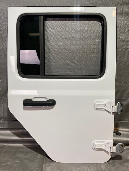 2018-2024 Jeep Wrangler JL Unlimited 4DR Passenger Rear Door Assembly / Bright White  JL010