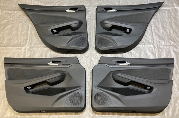 2022-2024 Volkswagen MK8 GTI OEM Interior Door Panels / Set of 4 / Black Suede /   M8002