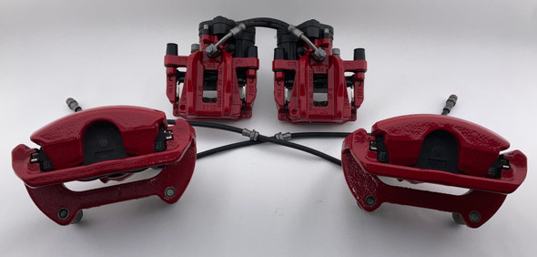 2022-2024 Volkswagen MK8 GTI OEM Brake Calipers / Set of 4 / Red / 19K M8002