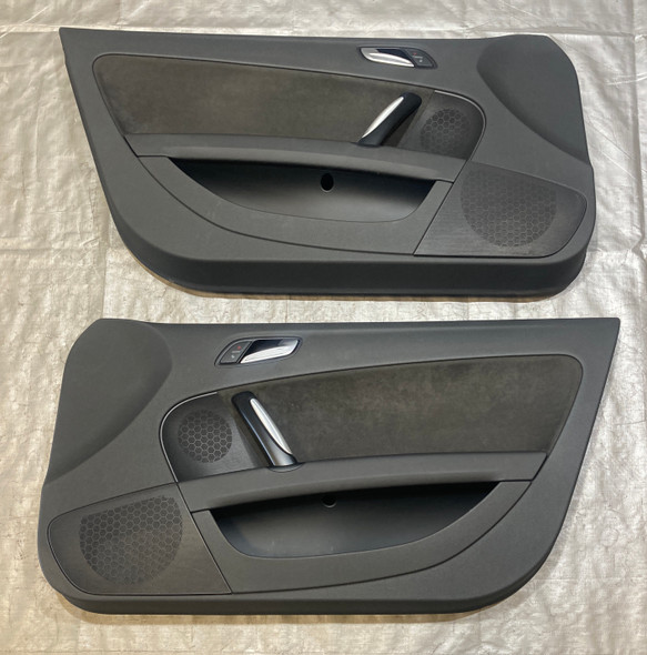 2008-2015 Audi TT Mk2 8J Interior Door Panels / Pair / Black Alcantara /   T2014