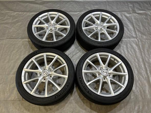 2009-2012 Mazda Mx5 Miata 17x7" OEM Wheels Rims w/ Tires / Set of 4 / Minor Bend / NC102