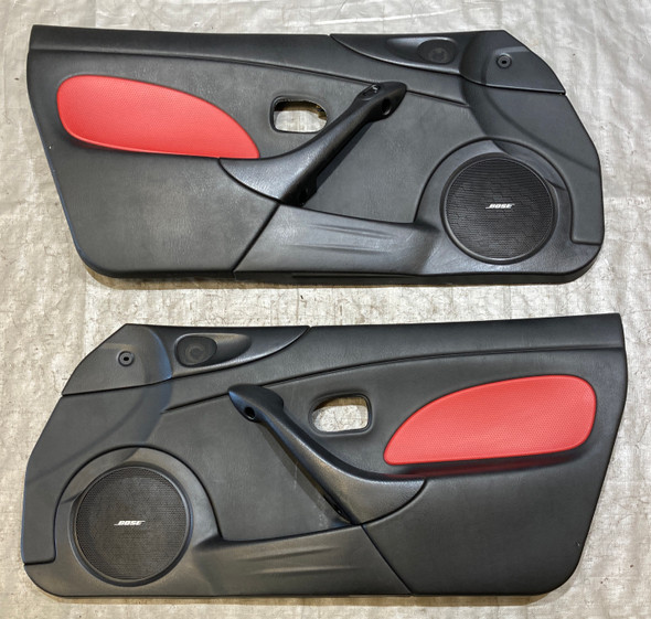 2004-2005 Mazdaspeed Miata Interior Door Panels w/ Red Inserts /   NB260