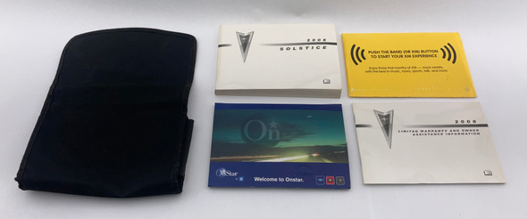 2008 Pontiac Solstice Factory Owner's Manual w/ Case /   PS071