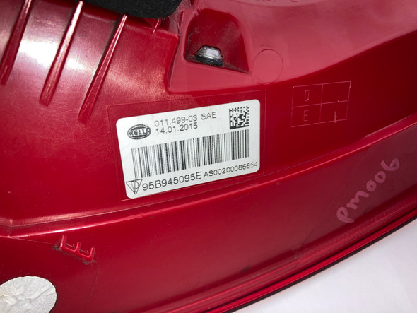 2015-2018 Porsche Macan Driver Side Outer Tail Light /   PM006