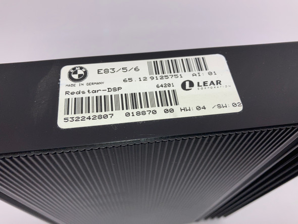 2006-2008 E85 BMW Z4 Radio Amplifier / Lear Redstar-DSP / 65129125751 /   Z4061