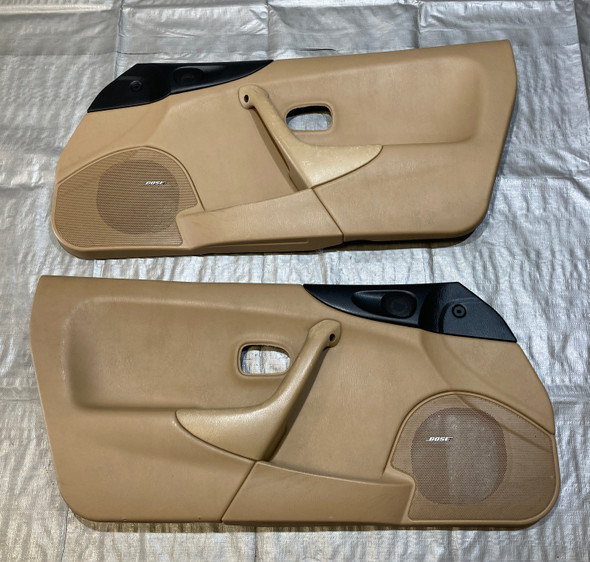 1999-2000 Mazda Miata Interior Door Panels / Pair / Tan /   NB262