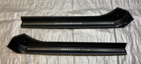 1996-2002 BMW Z3 Roadster Interior Door Sill Trim Panels / Pair / Silver /   Z3037