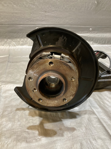 1997-2002 BMW Z3 Roadster Coupe Driver Rear Trailing Arm / Hub Assembly *DAMAGE* / 77K Z3037