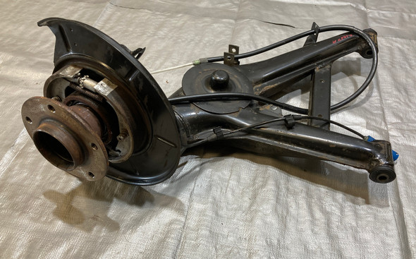 1997-2002 BMW Z3 Roadster Coupe Passenger Rear Trailing Arm / Hub Assembly *DAMAGE* / 77K Z3037