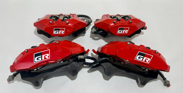 2023-2025 Toyota GR Corolla OEM Brembo Brake Calipers / Set of 4 / Red / 21K GRC01