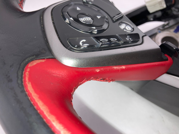 2017-2019 FK8 Honda Civic Type R Black / Red Leather Steering Wheel w/ Controls /   TR105