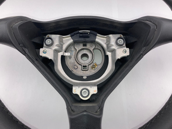 1997-2004 Porsche 986 Boxster / 996 911 Black Leather 3 Spoke Steering Wheel w/ Airbag / Manual /   BX067