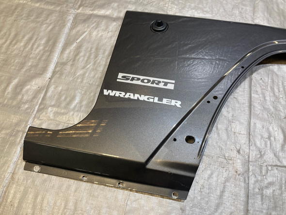 2007-2018 Jeep Wrangler JK Driver & Passenger Side Front Fender Apron Panels / Pair / Granite Crystal Metallic  JK016