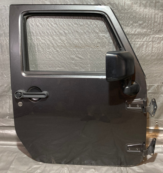 2011-2018 Jeep Wrangler JK Passenger Front Door Assembly / Granite Crystal Metallic  JK016