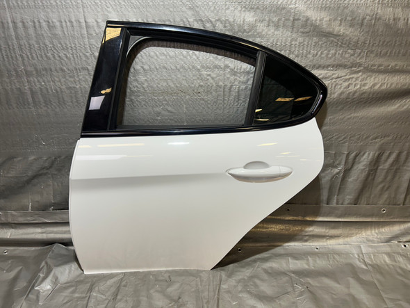 2017-2022 Alfa Romeo Giulia Driver Rear Door Assembly / Alfa White AG005