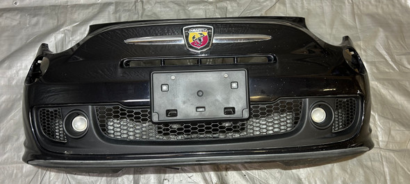 2012-2017 Fiat 500 Abarth Front Bumper Cover w/ Fog Lights / Nero Black F5023