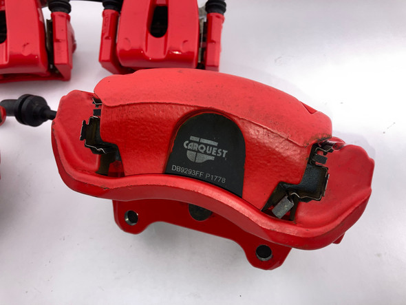 2012-2017 Fiat 500 Abarth OEM Brake Calipers / Set of 4 / Red /   F5023