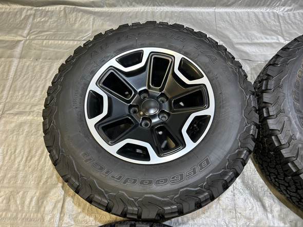 2007-2025 Jeep Wrangler JK JL Quadratec 17x8.5" Wheels Rims w/ BFGoodrich K02 Tires / Set of 4 / JK016