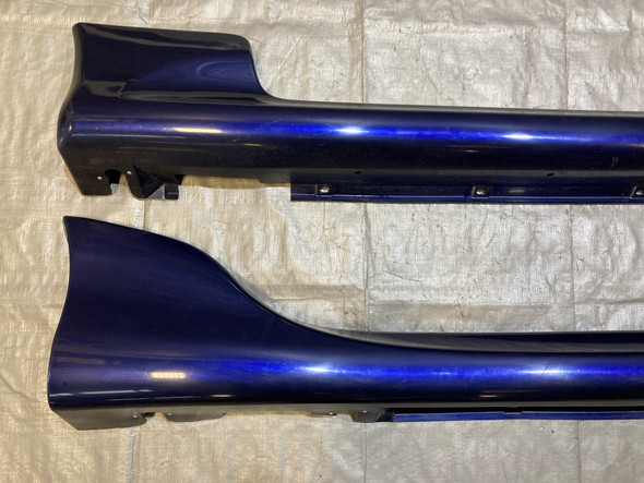 1999-2005 Mazda Miata Large Tupperware Side Skirts & Mud Flaps / Strato Blue Mica  NB261