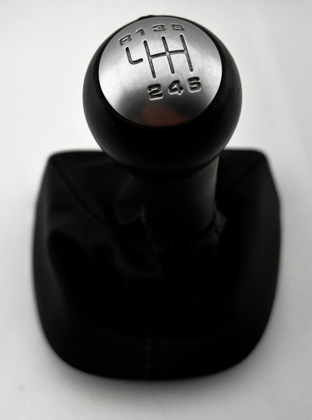 2009-2012 Porsche 987 Boxster / Cayman 6 Speed Manual Shift Knob w/ Boot / Black /   BC035