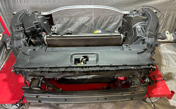 2015-2017 Ford Mustang GT 5.0 S550 Front Core Support Assembly / Core Cut w/ Radiator / Manual / Magnetic Metallic FM016