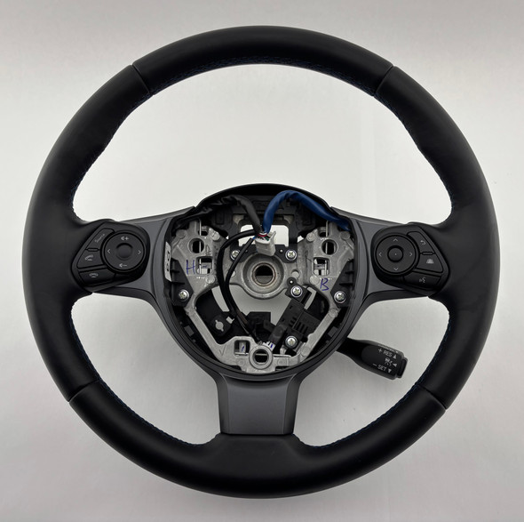 2024-2025 Subaru BRZ tS Black Leather Steering Wheel w/ Blue Stitching / Manual / Fits 2022-2024 /   FB208