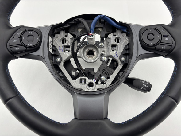 2024-2025 Subaru BRZ tS Black Leather Steering Wheel w/ Blue Stitching / Manual / Fits 2022-2024 /   FB208