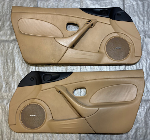 2001-2005 Mazda Miata Interior Door Panels / Pair / Tan  /   NB266