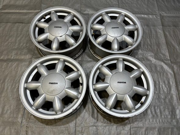 1990-1993 Mazda Miata 14x5.5" Aftermarket Daisy Style Wheels Rims / Set of 4 / NA106