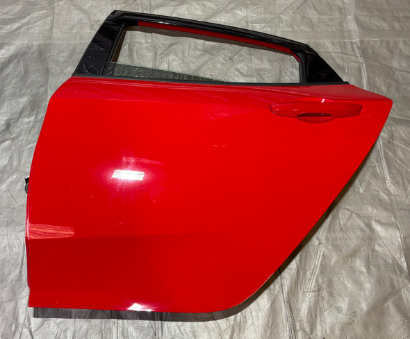 2017-2021 FK8 Honda Civic Type R Driver Rear Door Assembly / Rallye Red  TR106