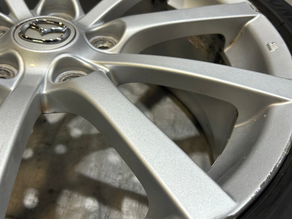 2006-2008 Mazda Mx5 Miata 17x7" Wheel Rim w/ Tire / OEM *Gouges* / NC105