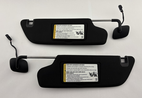 2020-2025 Chevrolet C8 Corvette 1LT OEM Sun Visors / Pair /   C8001