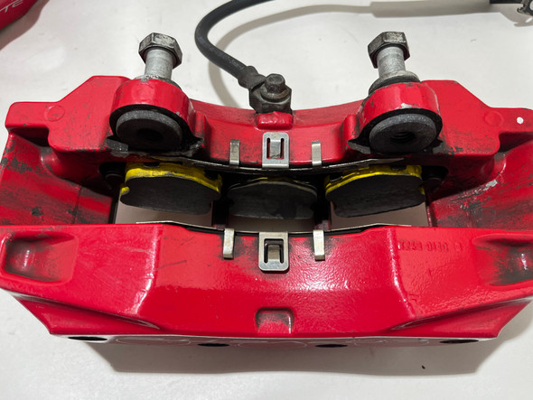 2006-2013 Chevrolet Corvette C6 Z06 6 Piston Brake Calipers / Set of 4 / Red / 85K C6022