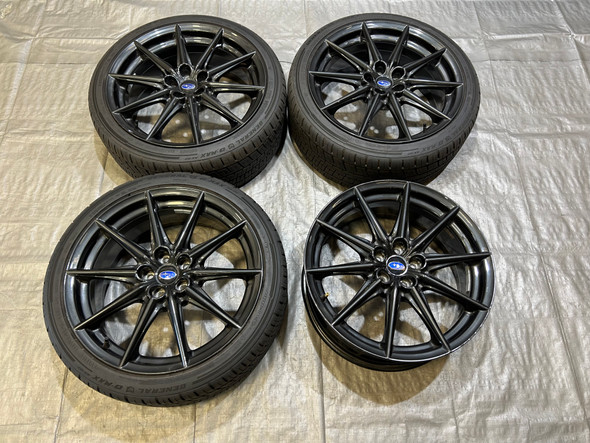 2022-2025 Subaru BRZ tS 18x7.5" OEM Wheels Rims w/ Tires / Set of 4 *BENDS* / FB208