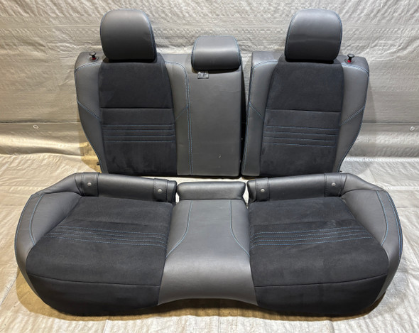 2015-2018 Subaru WRX STI Series Blue Rear Seat Set / Black Suede w/ Blue Stitching /   SS018