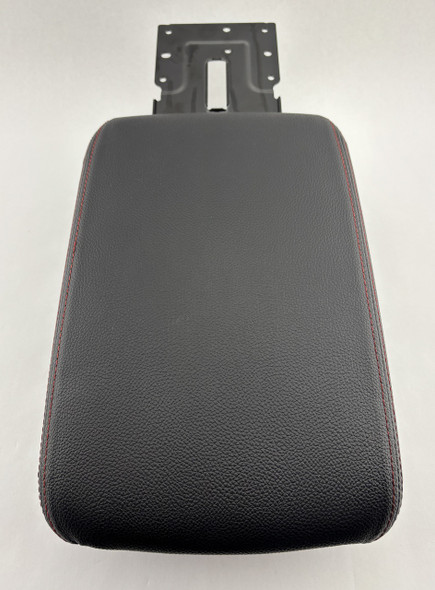 2018-2023 Jeep Wrangler JL Gladiator JT Black Leather Console Lid w/ Red Stitching /   JT003