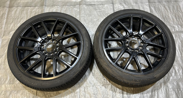 Pair of 18x8" Touren TR60 Wheels Rims w/ Tires / 5x112mm / M7R11