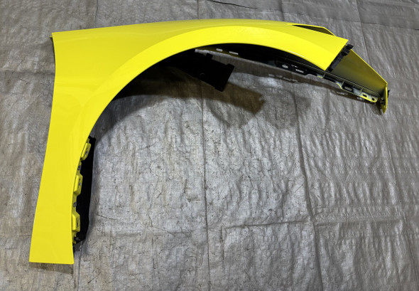 2020-2025 Chevrolet C8 Corvette Stingray Passenger Side Fender Panel / Accelerate Yellow Metallic  C8002