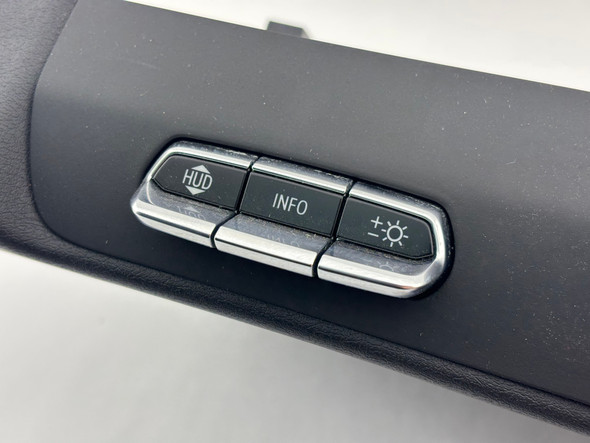 2020-2024 Chevrolet C8 Corvette Stingray 2LT Driver Steering Column Knee Trim Panel w/ HUD Switches / Black /   C8002