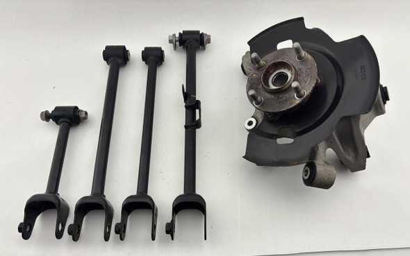 2017-2020 Fiat 124 Spider Passenger Rear Knee Assembly Spindle w/ Control Arms / 29K FD028