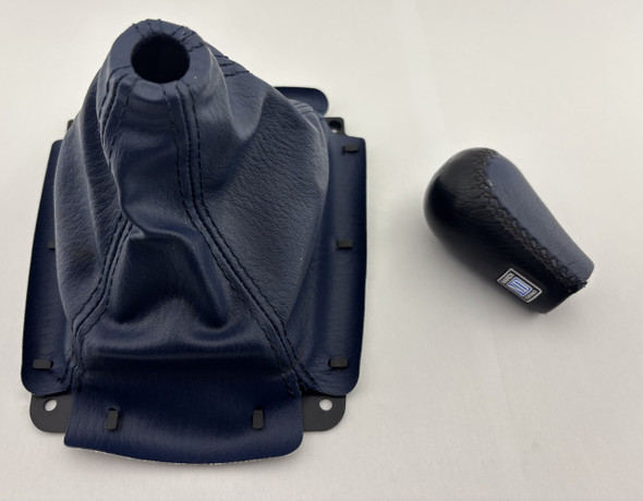1999 Mazda Miata 10th Anniversary Edition 10AE Blue Leather Nardi Shift Knob w/ Boot /   NB269