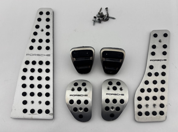 2005-2012 Porsche 987 Boxster Cayman Aluminum Pedal Trim Set / USED / Manual /   BC033